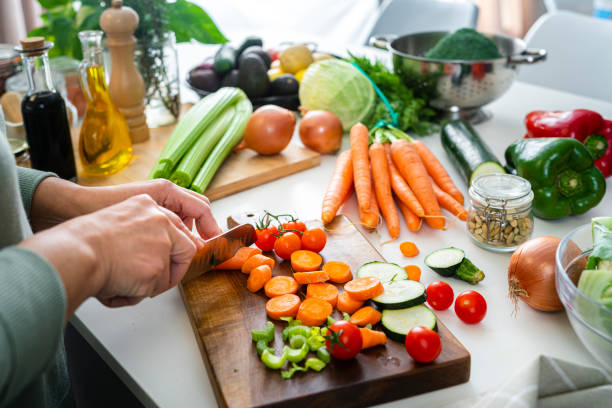 Fresh vegetables background